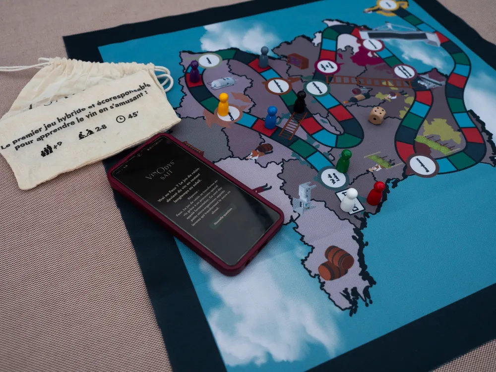 Jeux de société sur le vin qui s'adapte au niveau de chacun